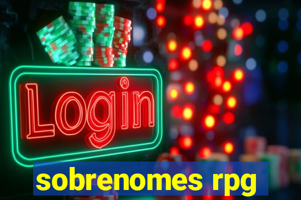 sobrenomes rpg